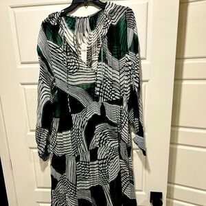 Anthropologie Voile tiered dress